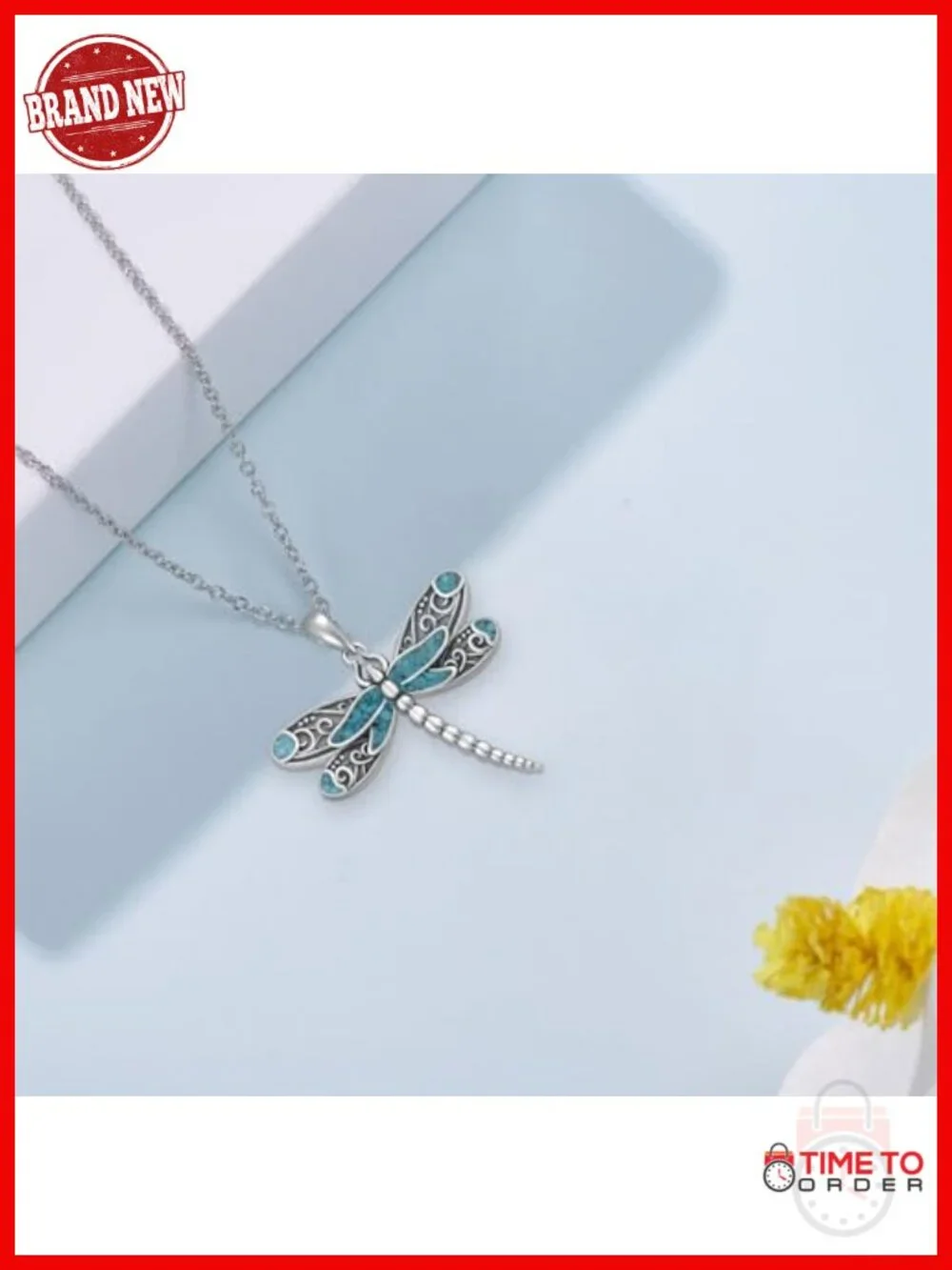 925 Sterling Silver Dragonfly Pendant Necklace Jewelry